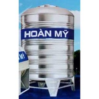 Bồn nước inox  đứng Hoàn Mỹ ,,500L,700L,1000L,1200L,1300L,1500L  ✅Miễn phí vận chuyểnnội thành, ngoại thành tùy khu vực
