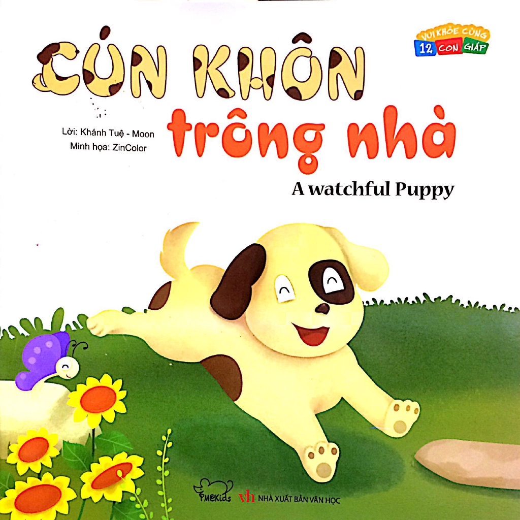 Sách - Cún Khôn Trông Nhà - Vui Khỏe Cùng 12 Con Giáp – Song Ngữ