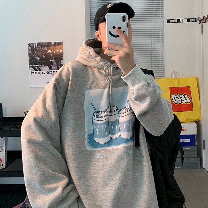 Áo hoodie dáng rộng in hình phong cách hàn quốc thời trang năng động cho nam | BigBuy360 - bigbuy360.vn