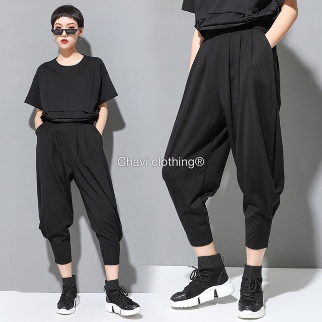 Quần đũng thụng vừa hot unisex nam nữ Quảng Châu