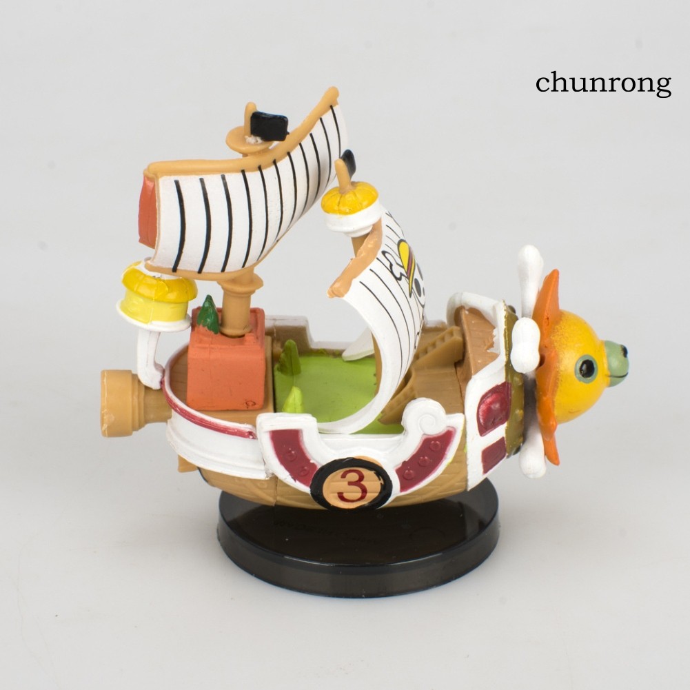 CR+Anime One Piece Meri Thousand Sunny Pirate Ship Boat Figure Model Decoration