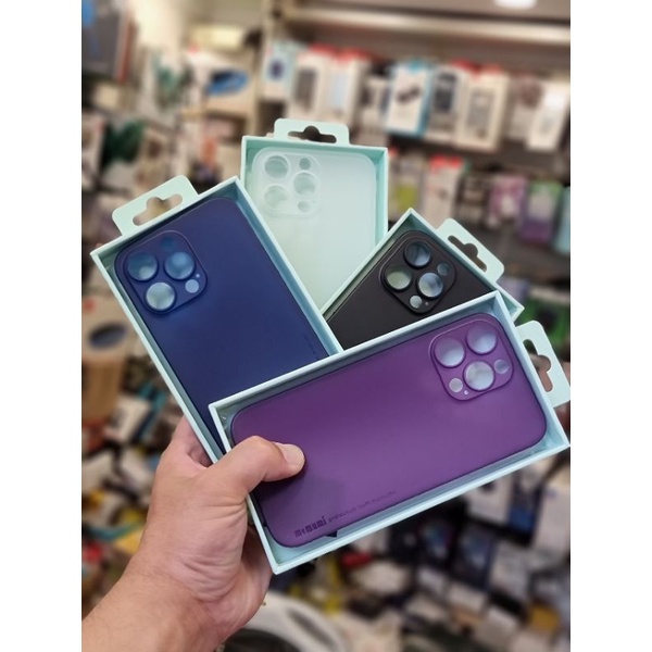Ốp lưng memumi màu cho iPhone 14 , 14 pro , 14 max , 14 pro max siêu mỏng lụa