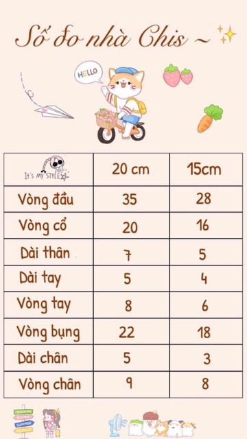 OUTFIT FOR DOLL - SƠ MI THÊU