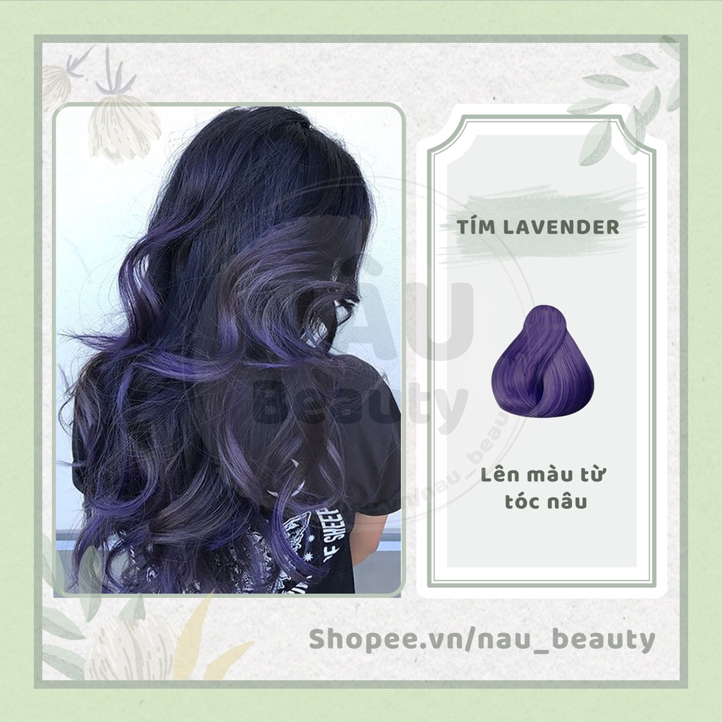 ( Không tẩy ) Thuốc nhuộm tóc màu TÍM LAVENDER