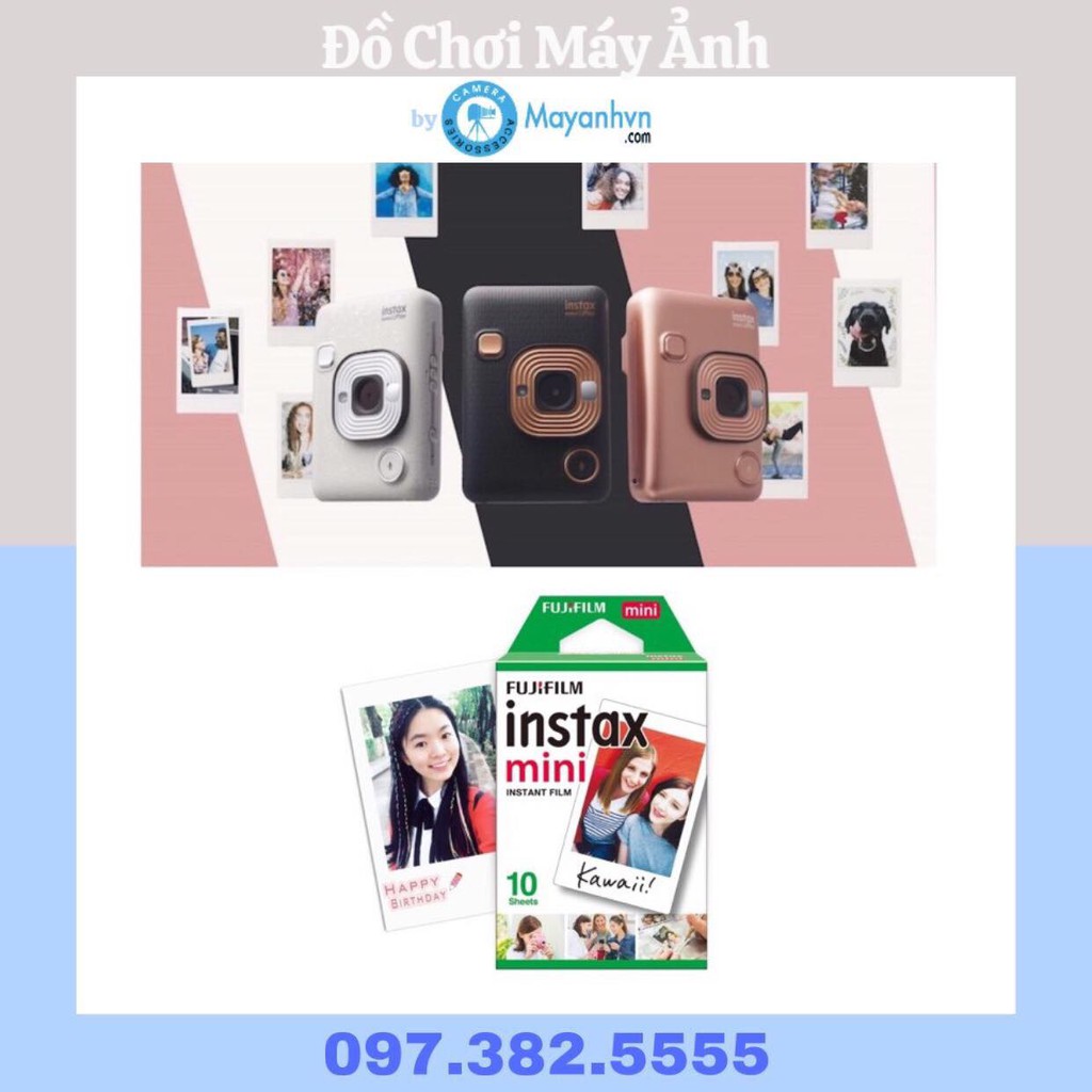 Máy ảnh chụp lấy ngay Instax Mini LiPlay- Tặng kèm 1 pack film/ 10 tấm( chính hãng mới 100%)