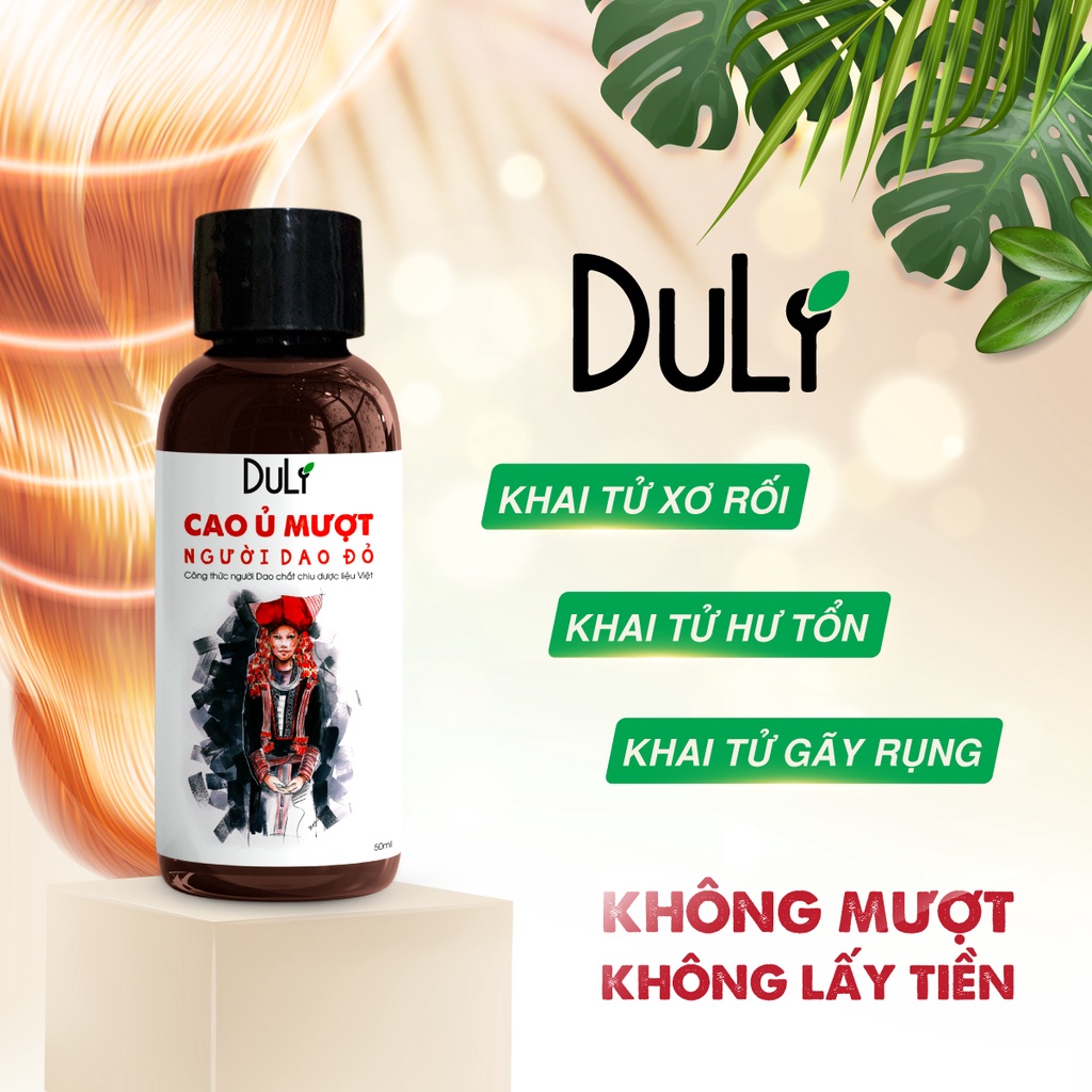 Cao Dầu Xả Duli Thảo Dược Người Dao Đỏ Suôn Mượt Tóc 50ml