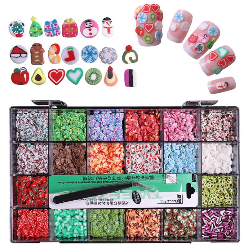 Hộp Phụ Kiện Đá Dán Trang Trí Móng Tay Chủ Đề Halloween