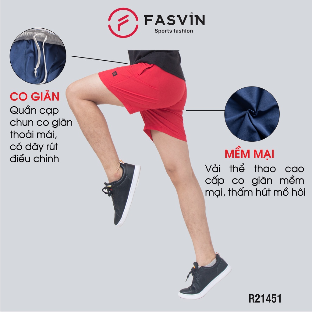 Quần đùi running nam Fasvin R21451.HN vải gió chun co giãn dùng khi thể thao hay mặc nhà | BigBuy360 - bigbuy360.vn
