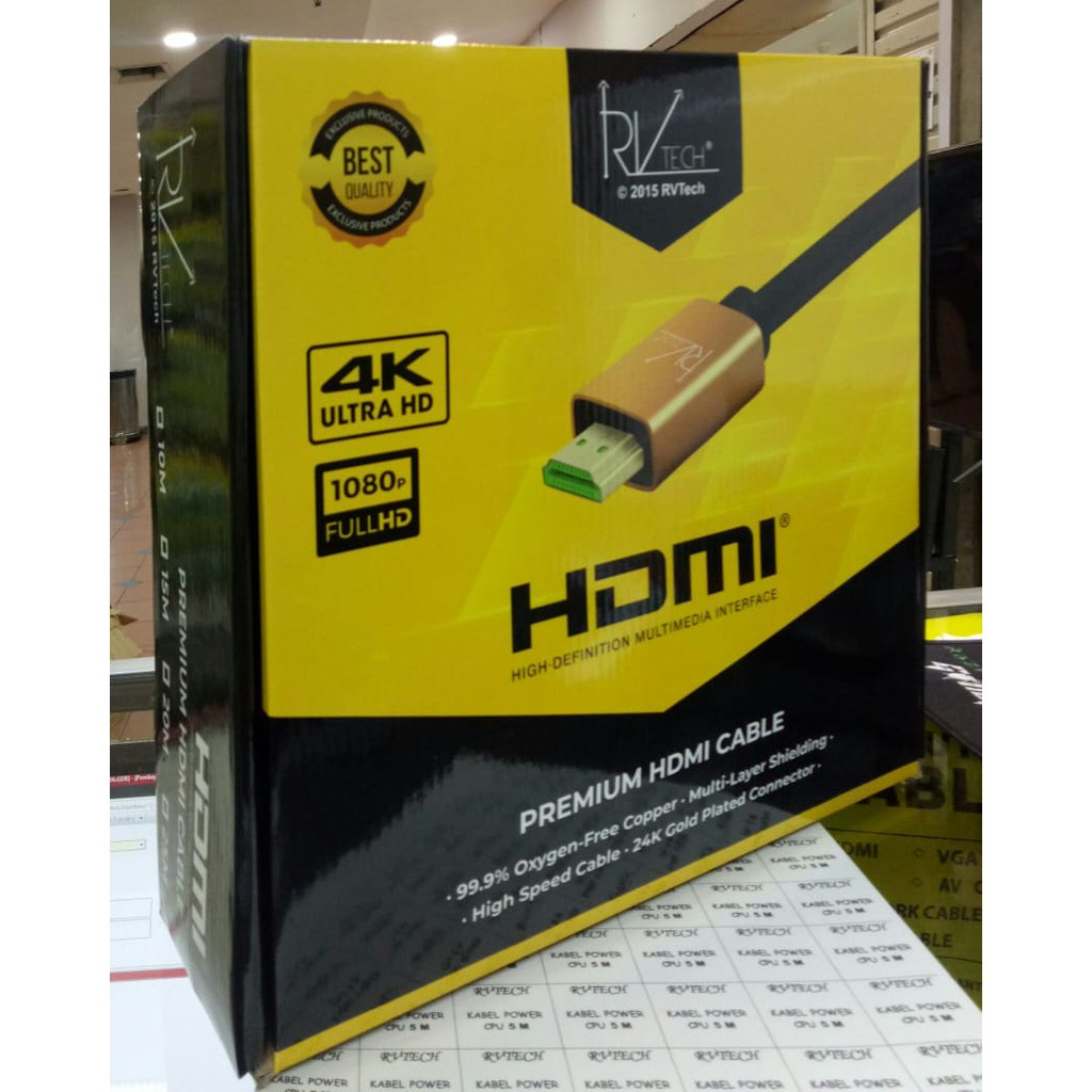 Dây Cáp Hdmi Phiên Bản 2.0 (4K). Ultra Hd. 10 M. Warranty 2 Yrs. Buggati Version (Rvtech) Toàn Bộ Hành Động Đồng