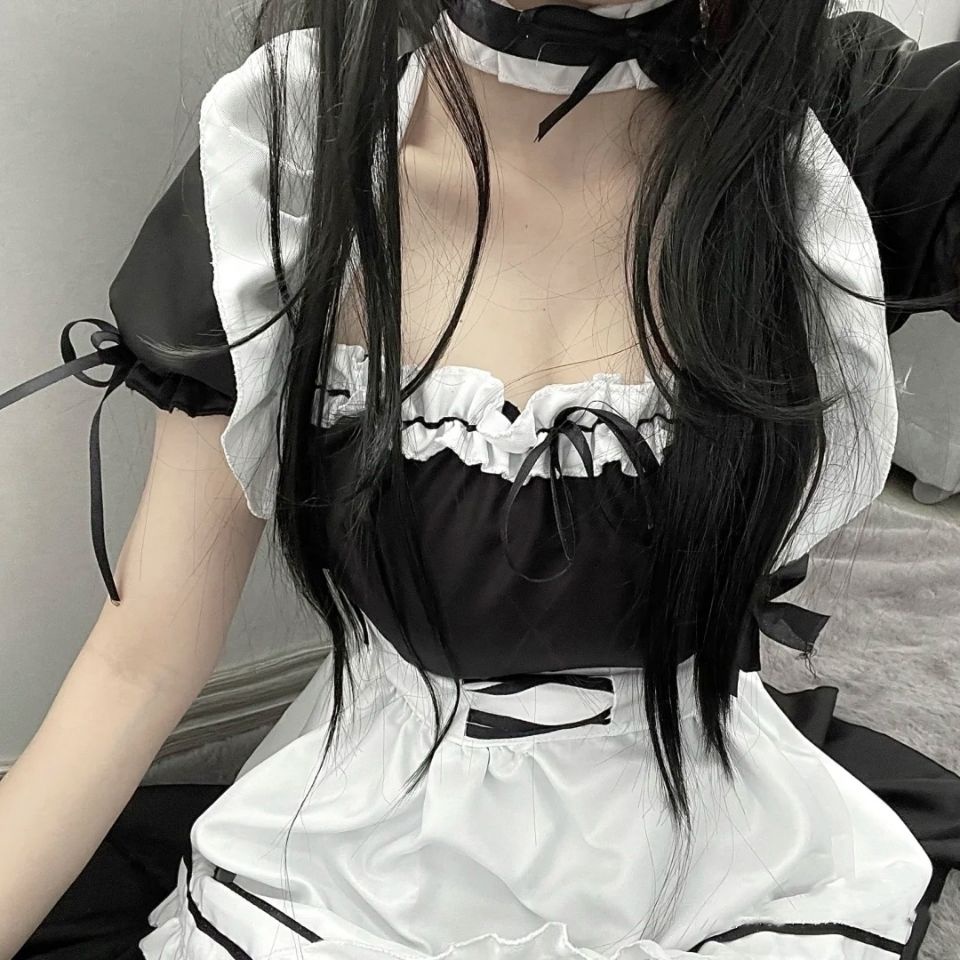 [Spot] Đầm hóa trang cô hầu gái phong cách Lolita Nhật Bản quyến rũ dễ thương