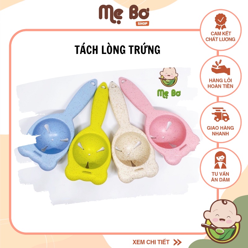 TÁCH LÒNG TRẮNG TRỨNG CHO BÉ ĂN DẶM HOẶC LÀM BÁNH