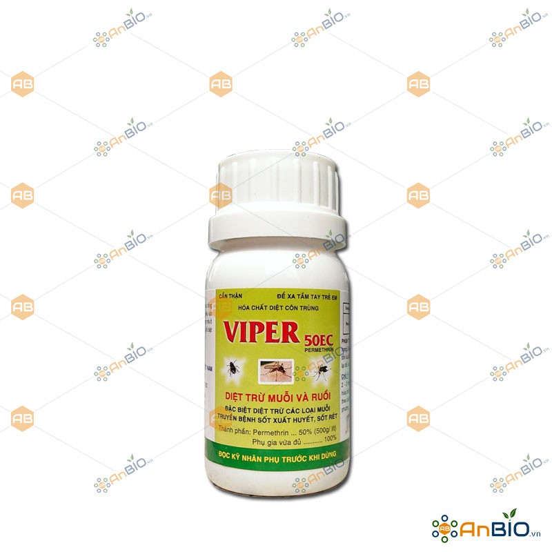 Thuốc Diệt MUỖI và RUỒI VIPER 50EC chai 10ml PHÒNG TRỪ SỐT XUẤT HUYẾT SỐT RÉT - B4.1029