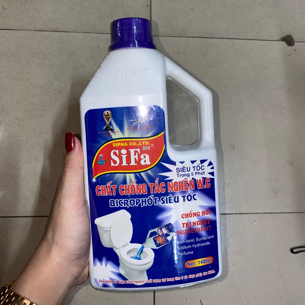 Chất thông tắc bồn cầu toilet chống hôi Siêu tốc 5 phút Sifa 700ml/1400ml/800ml/1600ml
