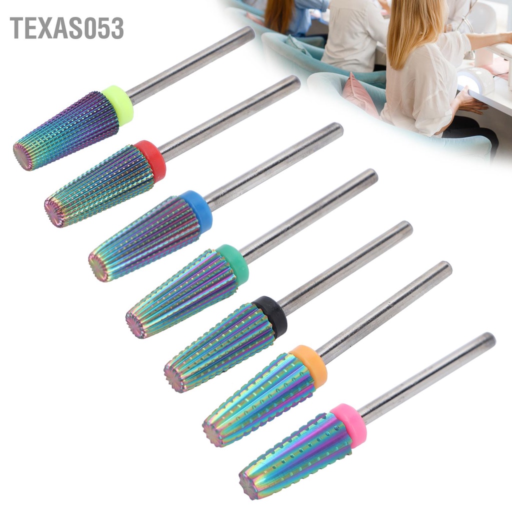 [Hàng Sẵn] Đầu mài đánh bóng móng tay bằng thép vonfram Đa chức năng chuyên nghiệp 【Texas053】