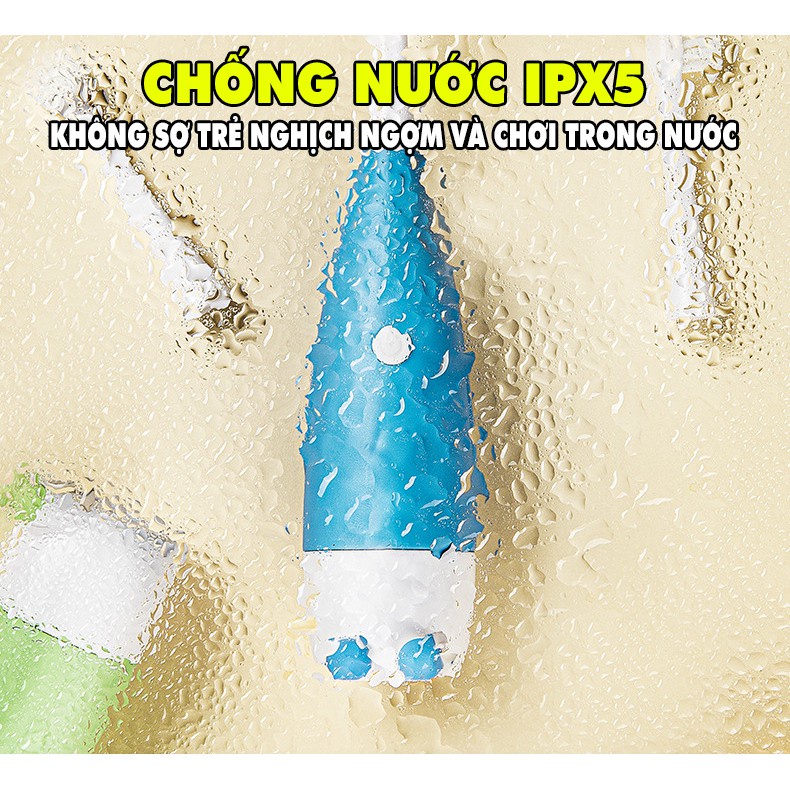 Bàn Chải Điện Cho Bé Focus Kids Sạch Răng Tiện Lợi Chống Nước IPX5