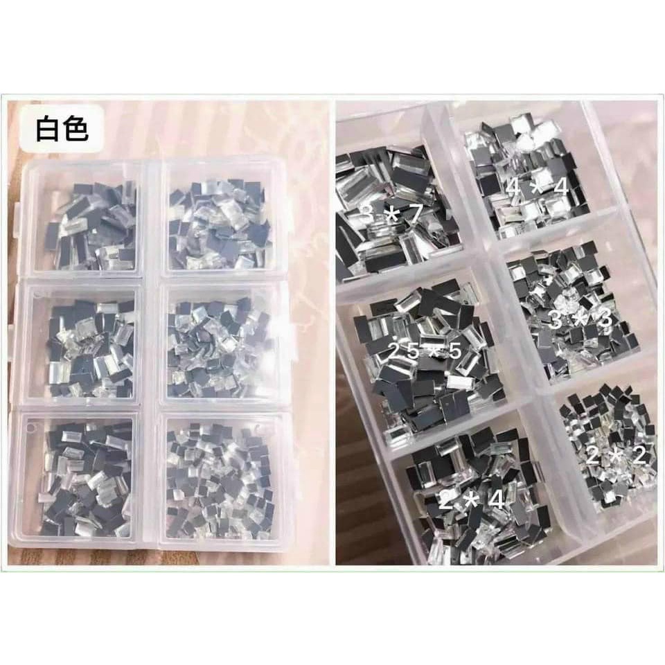 Đá Nail khay chia size