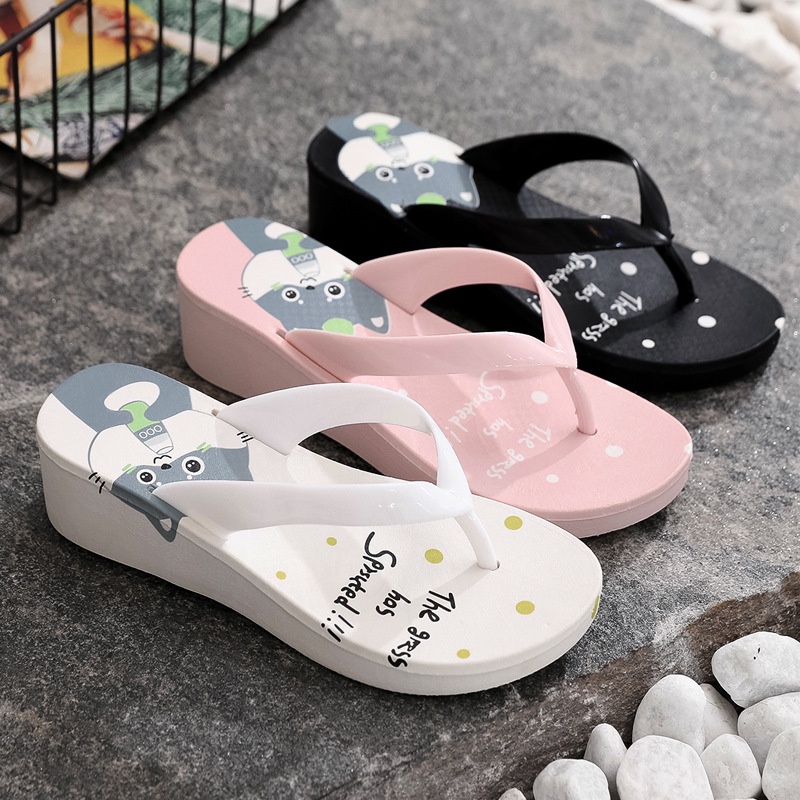 Dép Xỏ Ngón Đế Xuồng Dày Thời Trang Mùa Hè Mới Cho Nữ