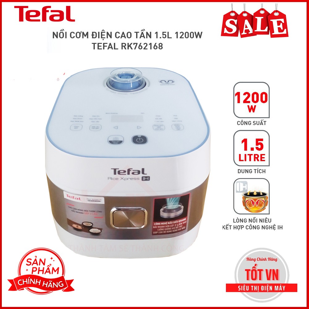 Nồi Cơm Cao Tần Tefal RK762168, Nồi Cao Tần 1 Lít 5, Nồi Cao Cấp, Điện Máy Tốt  VN