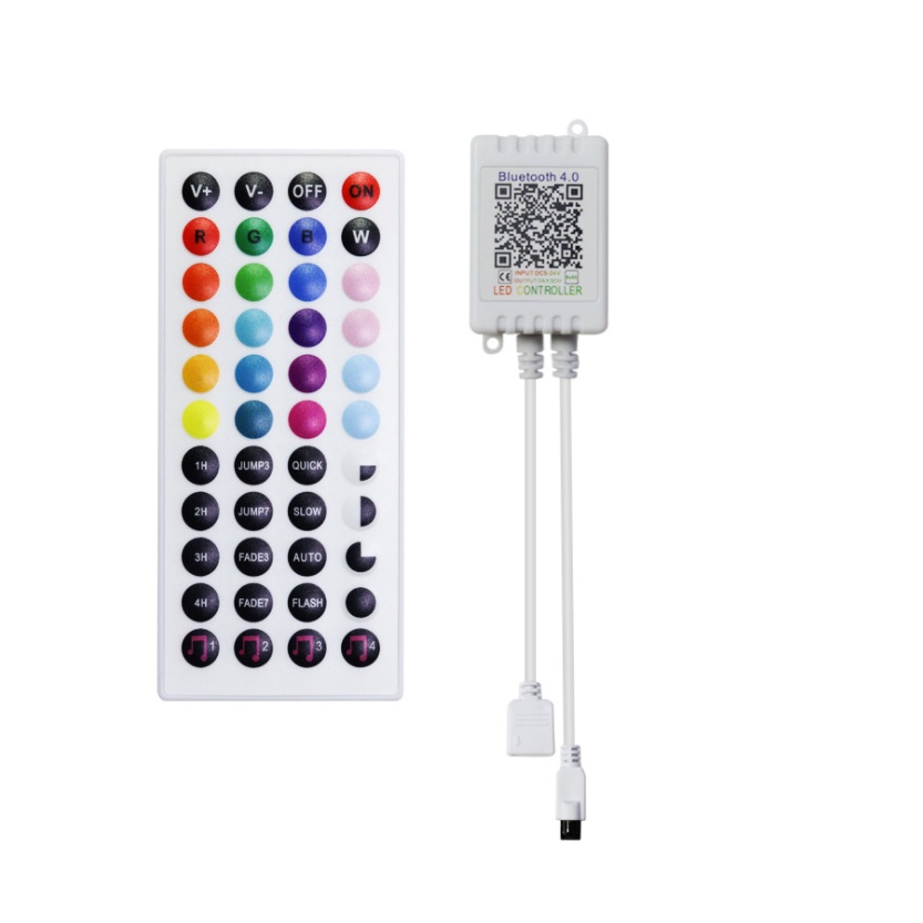 Điều khiển LED nháy theo nhạc, dùng APP và Remote 44 phím