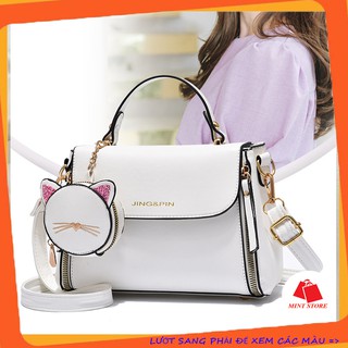 TÚI XÁCH NỮ DA MỀM CAO CẤP XINH XẮN KIỂU DÁNG HÀN QUỐC KÈM MÓC KHÓA MEO MEO PK 123