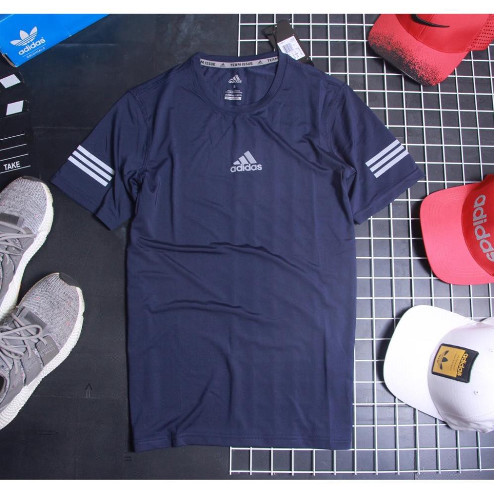 Áo Thun Tập Gym, Chơi Thể Thao Nam Thun Co Giãn - Adidas- Phúc Gym Store . '