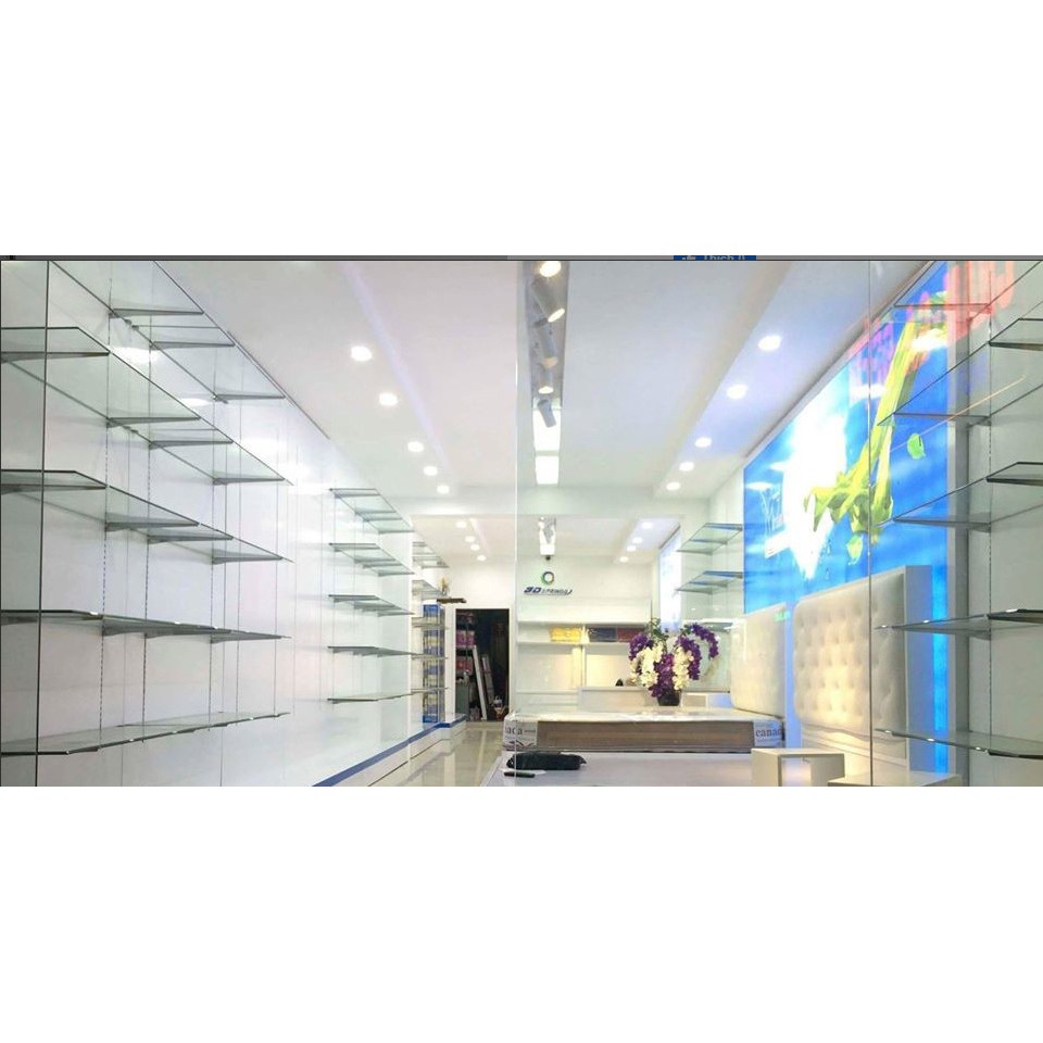 TAY ĐỠ GIÁ KỆ QUẦN ÁO GẮN THANH RAY LÁ AMD-M10-LR từ 15-40cm
