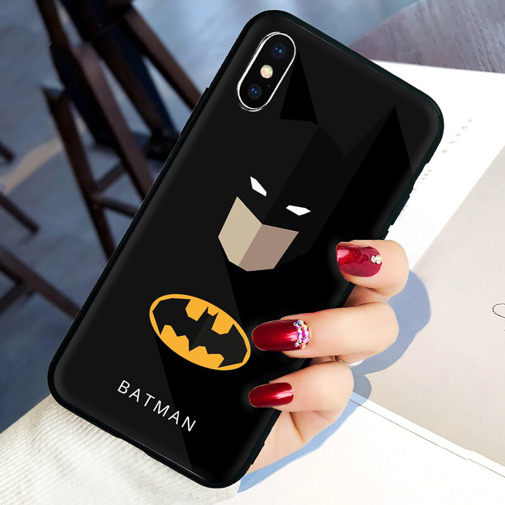 MARVEL Ốp Lưng Chống Rơi Vỡ In Logo Batman Cho Iphone 5 5s Se 6 6s Plus 7 8 Plus Se 2020