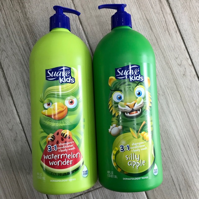 Sữa tắm gội trẻ em Suave Kids 3in1 1.18L Mỹ