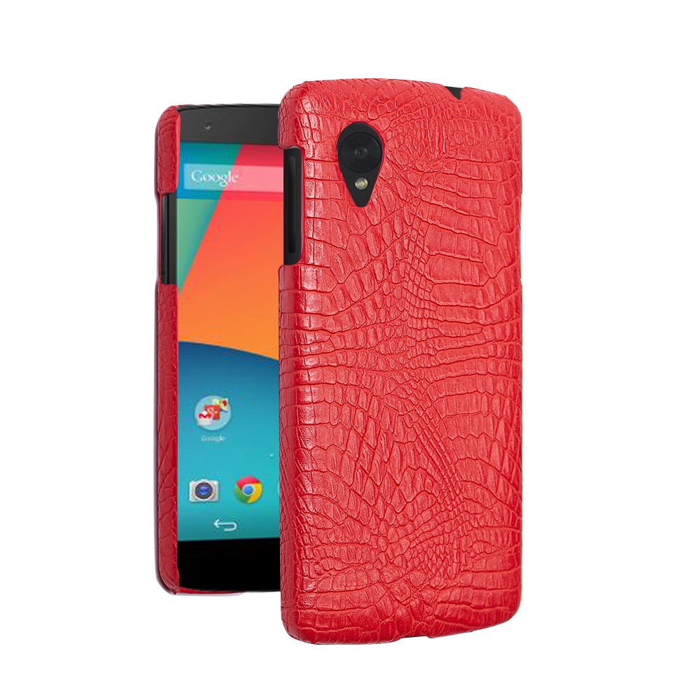 Ốp điện thoại họa tiết vân cá sấu retro chất lượng cao cho LG Nexus 5