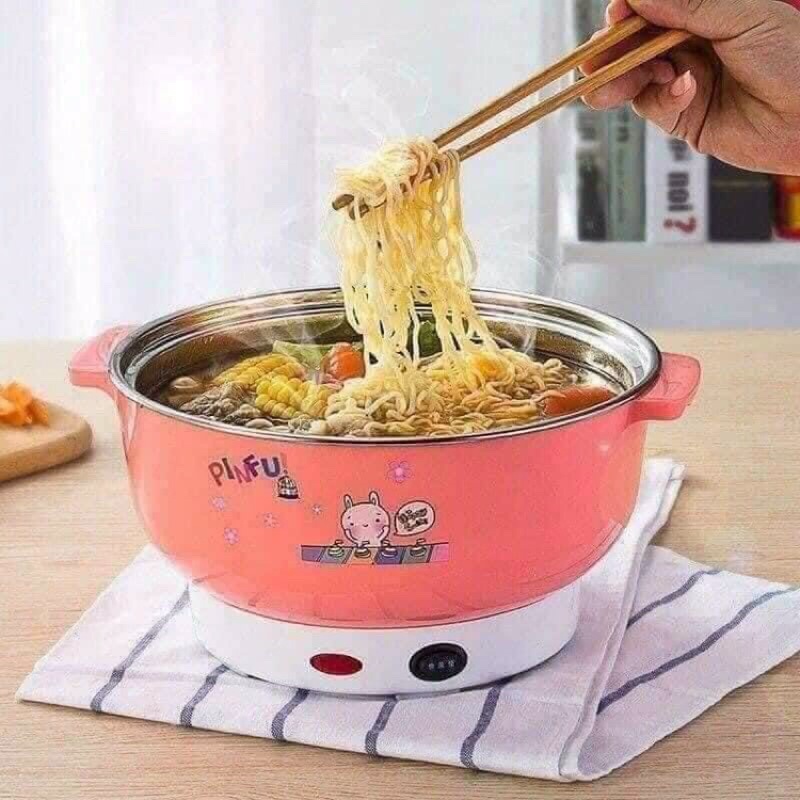 Nồi cơm điện đa năng mini ký túc xá sinh viên nhỏ lẩu điện, chảo nấu phở, gia dụng 28cm