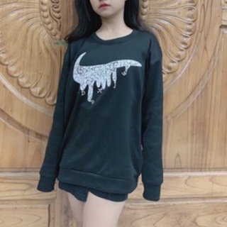 Áo nỉ hoodie đen xinh xinh <75kg thuanh
