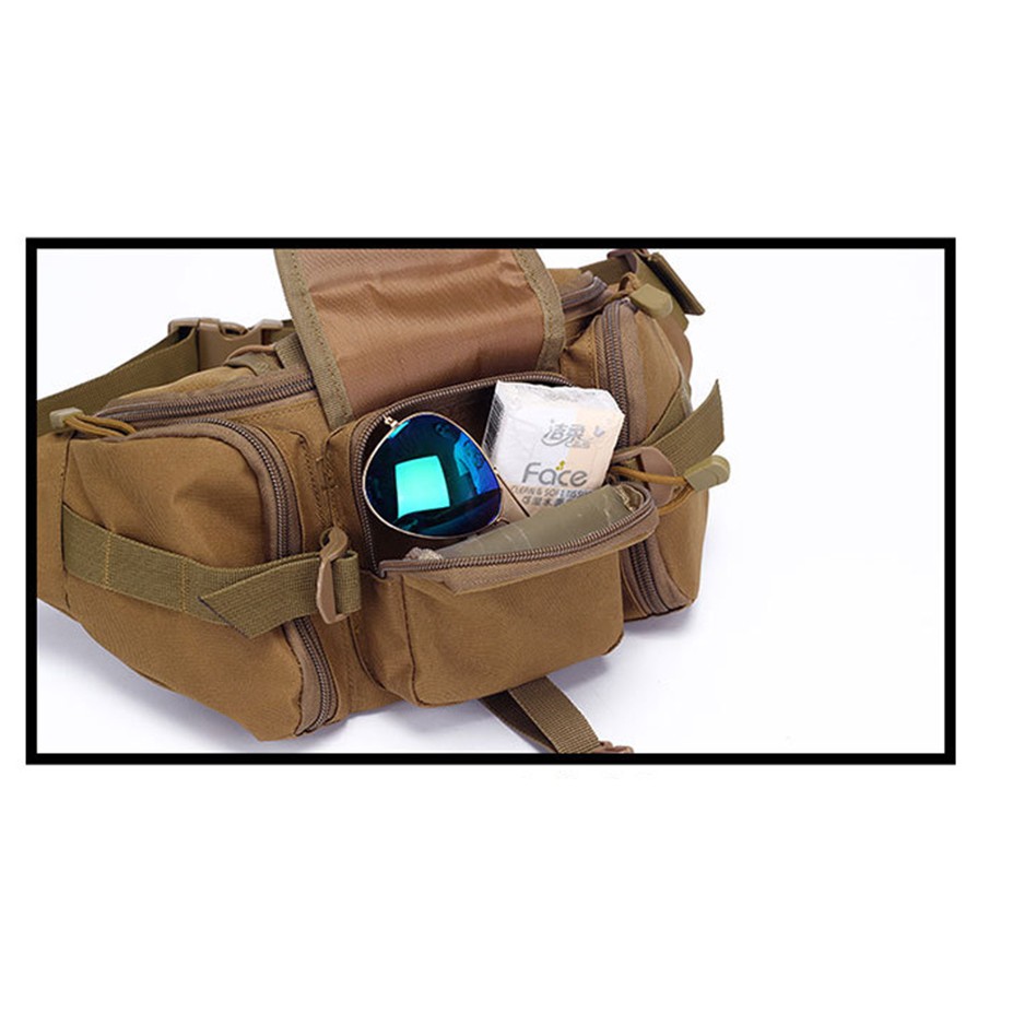 Túi Đeo Bụng Du Lịch Thể Thao Cao Cấp Chống Nước phong cách lính | BigBuy360 - bigbuy360.vn