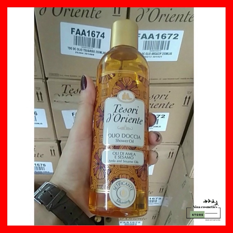 Tinh Dầu Tắm Ý Tesori D'Oriente Amla và Dầu Mè 250ml