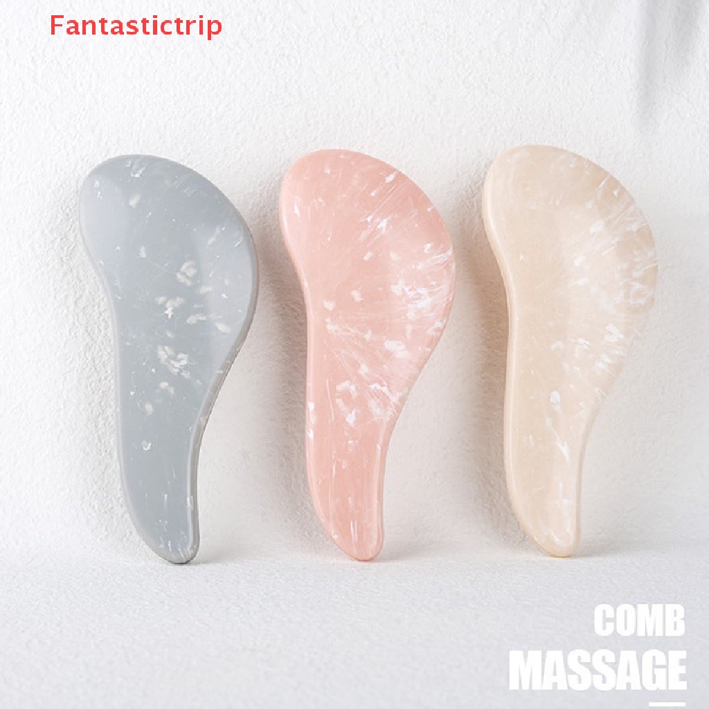 Lược Chải Tóc Mát Xa Da Đầu Chống Tĩnh Điện Họa Tiết Đá Hoa Cương Fantastictrip