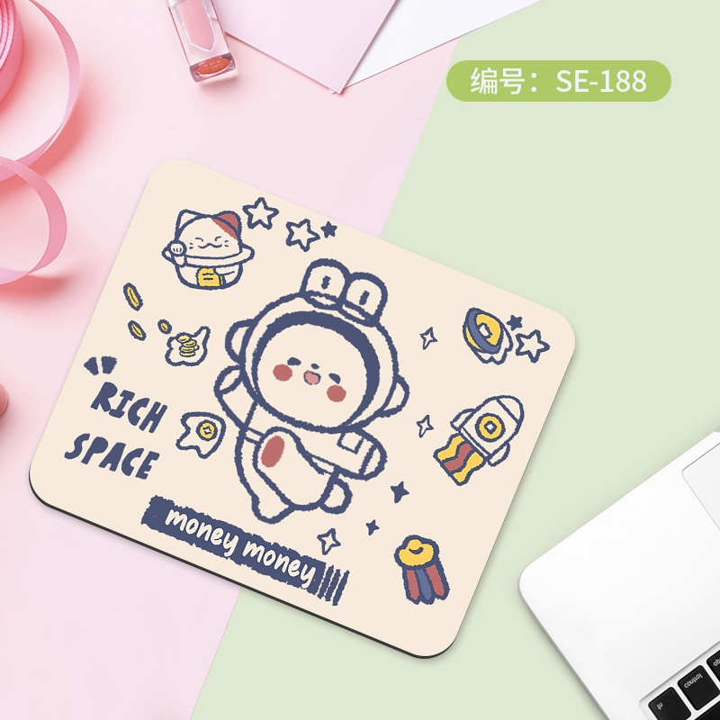 Tấm lót chuột vuông 26 * 21cm, họa tiết hoạt hình dễ thương, tấm lót chuột thời trang mới
