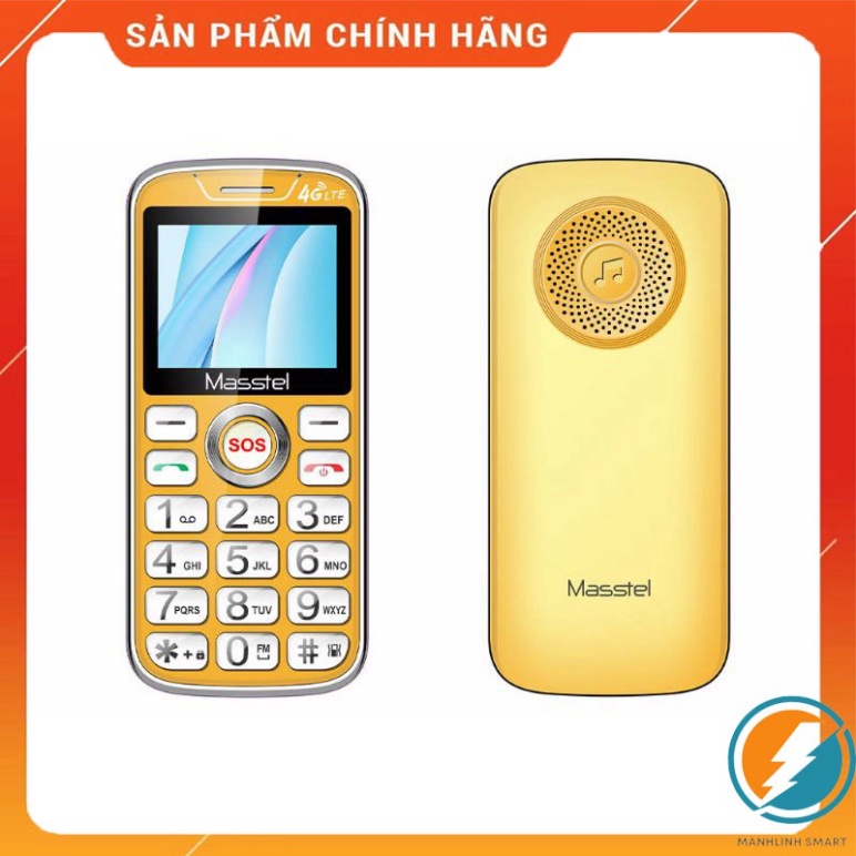 {FREE SHIP} Điện Thoại Masstel Fami 60 4G Hàng chính hãng- Số To - Chữ To MSP 021