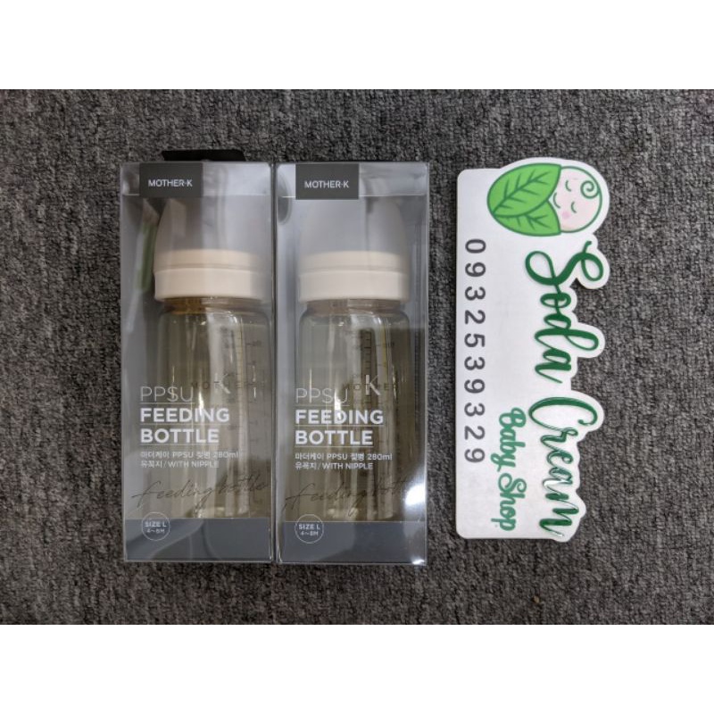 Bình sữa/núm ti MOTHER K PPSU 180ml/280ml