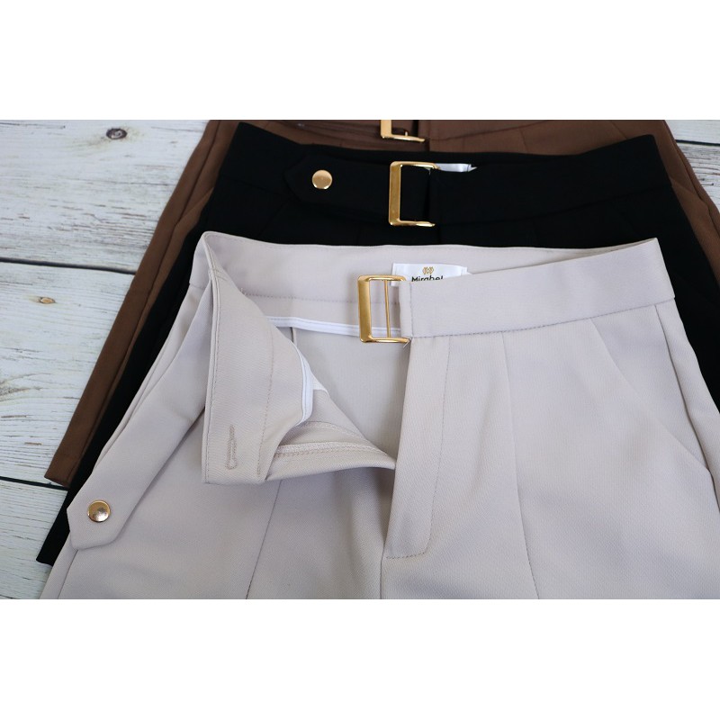 Quần short đùi nữ Mua9shop cạp lưng cao vải đẹp may tỉ mỉ