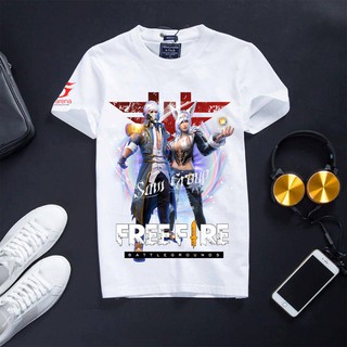 [SAM SHOP] Áo Thun Free Fire Màu Trắng Cực Đẹp - Âm Phủ