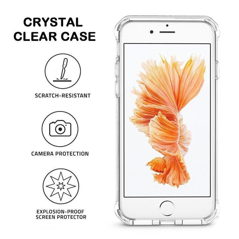 Ốp Điện Thoại Tpu Trong Suốt Chống Sốc Cho Iphone X 4 5 5s 5se 6 6s 7 8 Plus Xr Xs Max