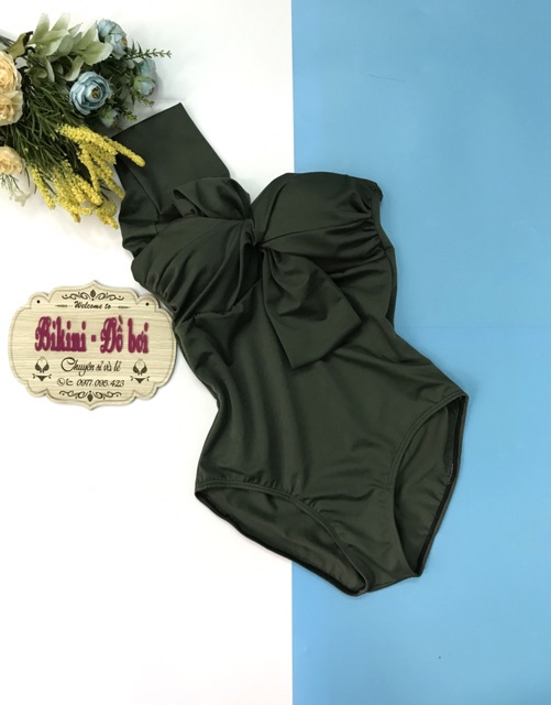 Bikini nữ liền thân xoắn nơ cúp ngực | WebRaoVat - webraovat.net.vn