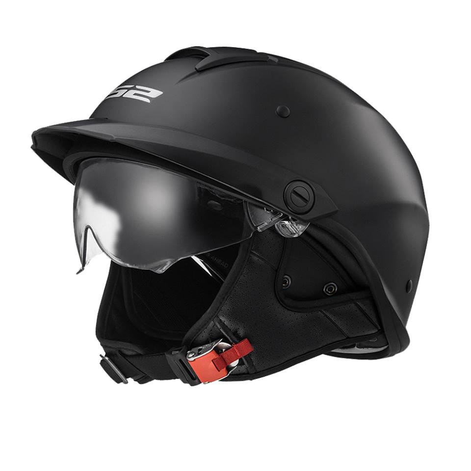 MŨ BẢO HIỂM NỬA ĐẦU LS2 REBELION OF590 MATT BLACK