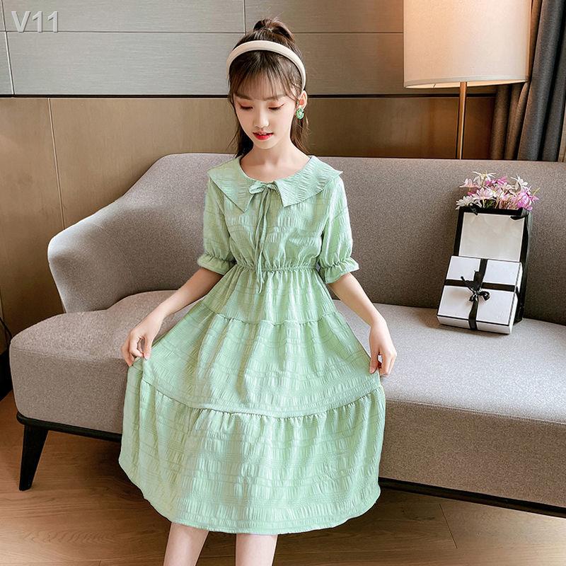 ◘✗Váy cổ yếm búp bê mới cho bé gái, dành bố mẹ-trẻ em, công chúa và tích, trẻ em dáng dài, lớn