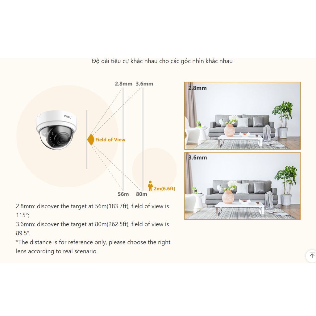 Camera IP Wifi (Dahua) Imou IPC-D42P- Dome 4MP - Chính Hãng - Bảo Hành 24 Tháng.