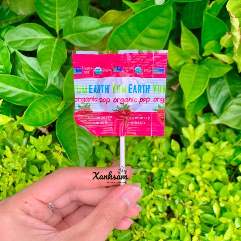 Kẹo Mút Hữu Cơ Yumearth - XanhSam