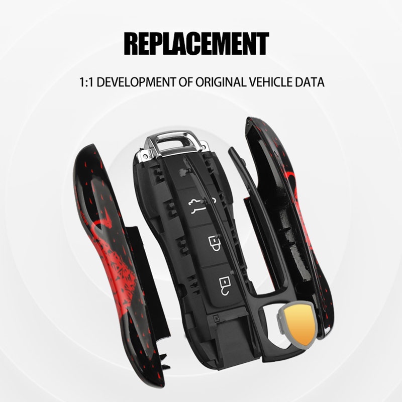 Vỏ bảo vệ chìa khóa xe hơi thích hợp cho Porsche Macan Panamera Cayenne 911 718 9ya 971