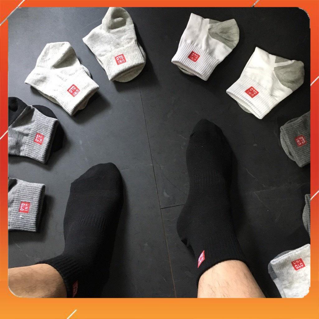 Set 10 đôi tất nam cổ cao Uni hàng xuất Nhật cao cấp nhiều màu