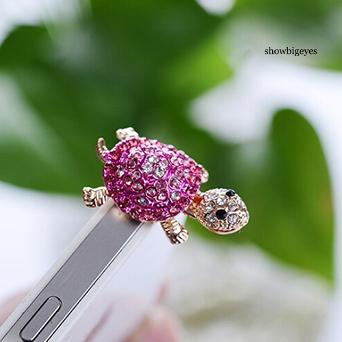 Nút Bịt Chống Bụi Lỗ Cắm Tai Nghe 3.5mm Hình Chú Rùa Đáng Yêu Cho Iphone Samsung Galaxy