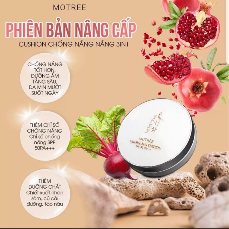 [CÓ QUÀ TẶNG] Phấn Nước Cushion Chống Nắng Lựu Sâm - PHẤN PHỦ CHỐNG NẮNG, DƯỠNG SÁNG DA VÀ CHE KHUYẾT ĐIỂM