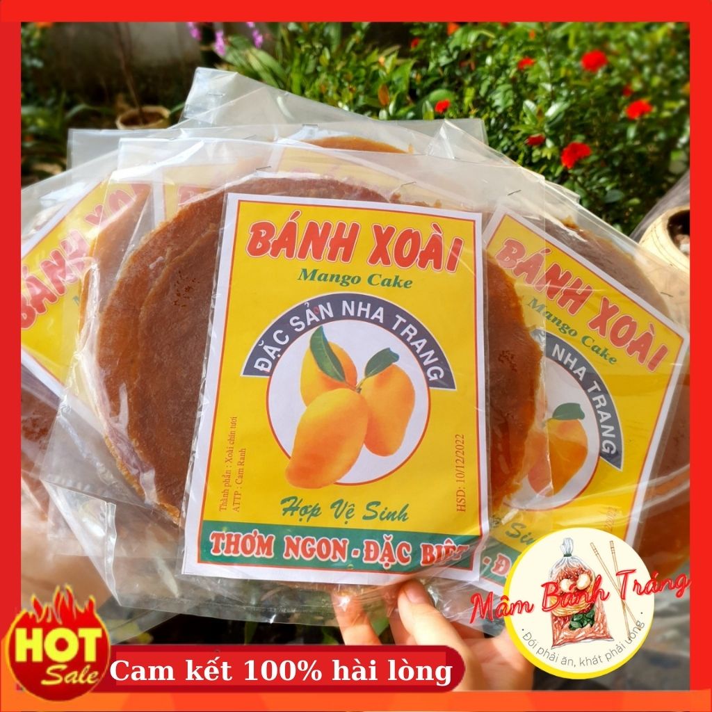 Bánh tráng xoài đặc sản Nha Trang bánh tráng xoài vuông xoài tròn thơm ngon - 04100112